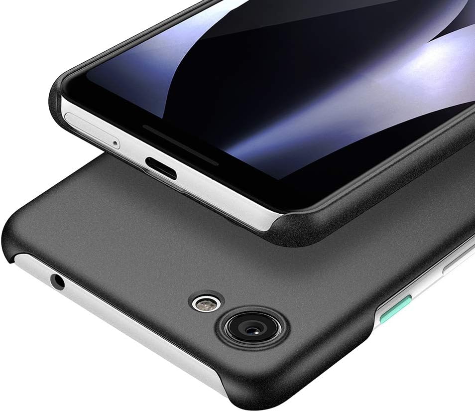 ORNARTO Case for Pixel 3a, Fit Premium Hard Plastic Matte Finish Anti-Scratch Cover Cases for Google Pixel 3a(2019) 5.6' Frosted Black