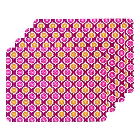 Kitchen Craft Geometric Cork Back Placemats Cover