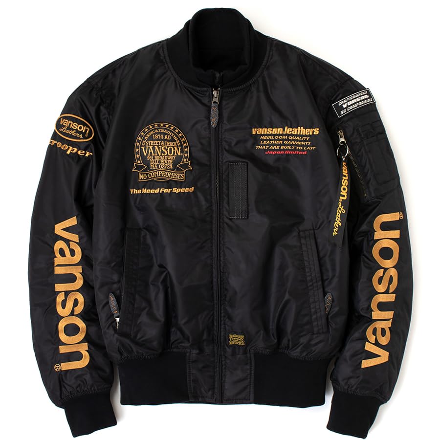 Amazon.co.jp: [バンソン] TVS2308W MA-1 ミリタリー フライト