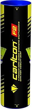 Dunlop Sports Carlton F2 Badminton Shuttle Tube of 6