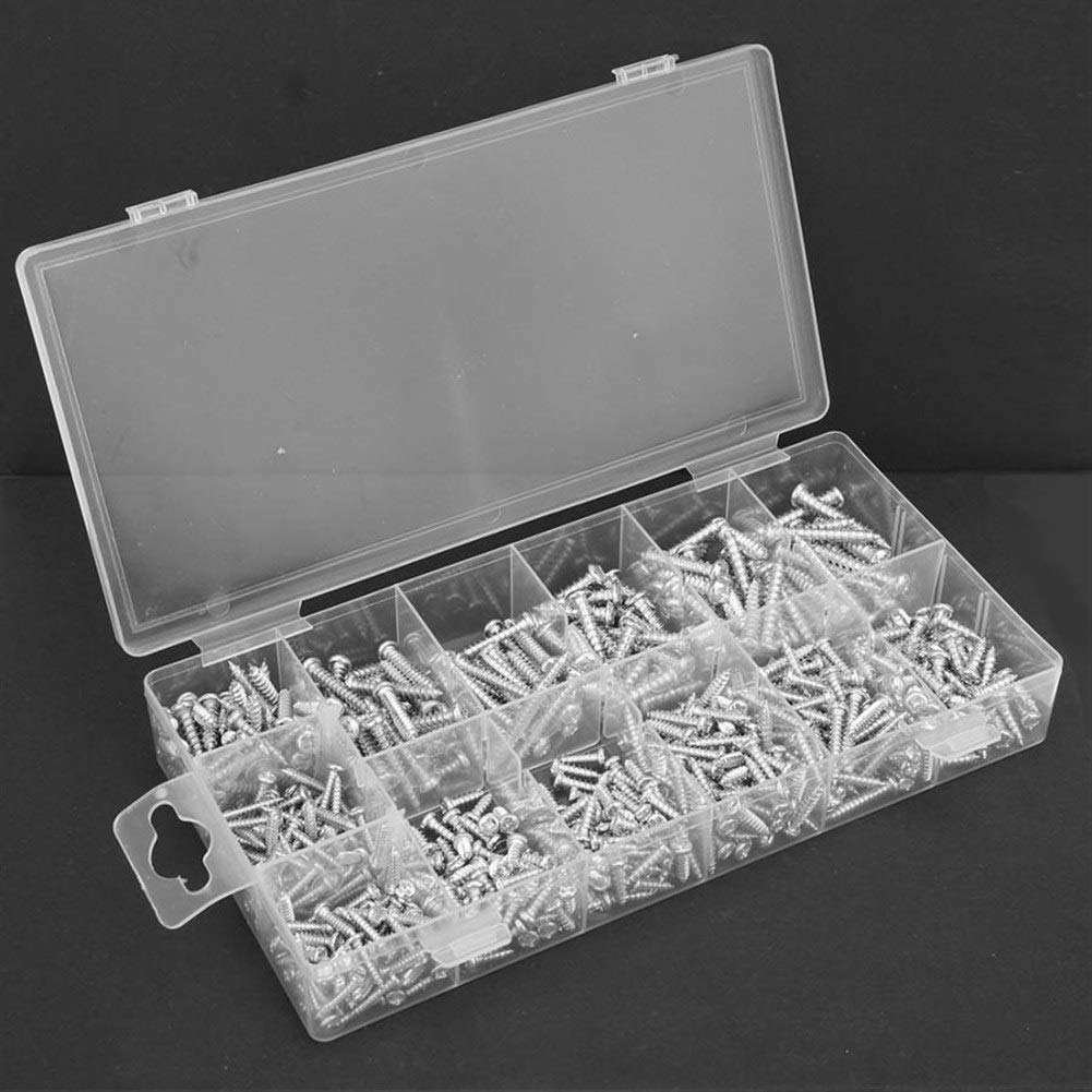 Nägel und Schrauben Kit 550 stücke M3 / M3.5 / M4 / M5 Phillips Kreuzkopfschraube Runde Pan Head Selbstklopfen Schraube Sortiment Kit Haushalt Werkzeug Set Repair Tool Set für Zuhause