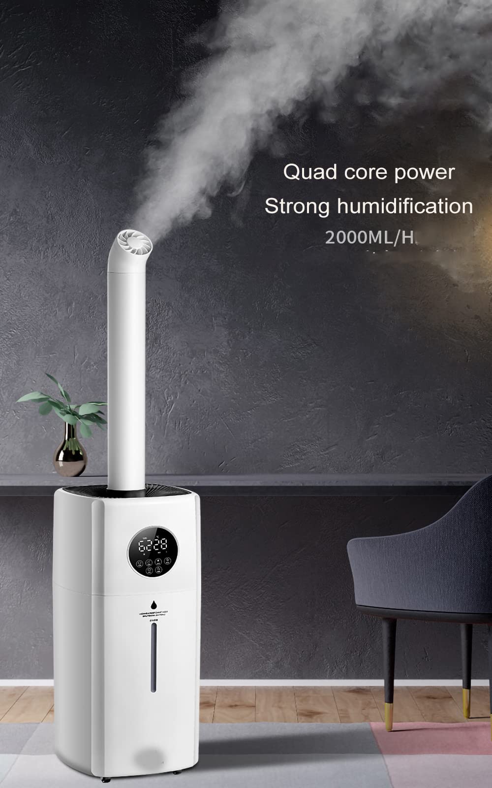 Humidificadores Inteligente Control Remoto Actualización Humidificador Industrial Gran Capacidad Multifuncional Hogar Comercial Supermercado Vegetales，