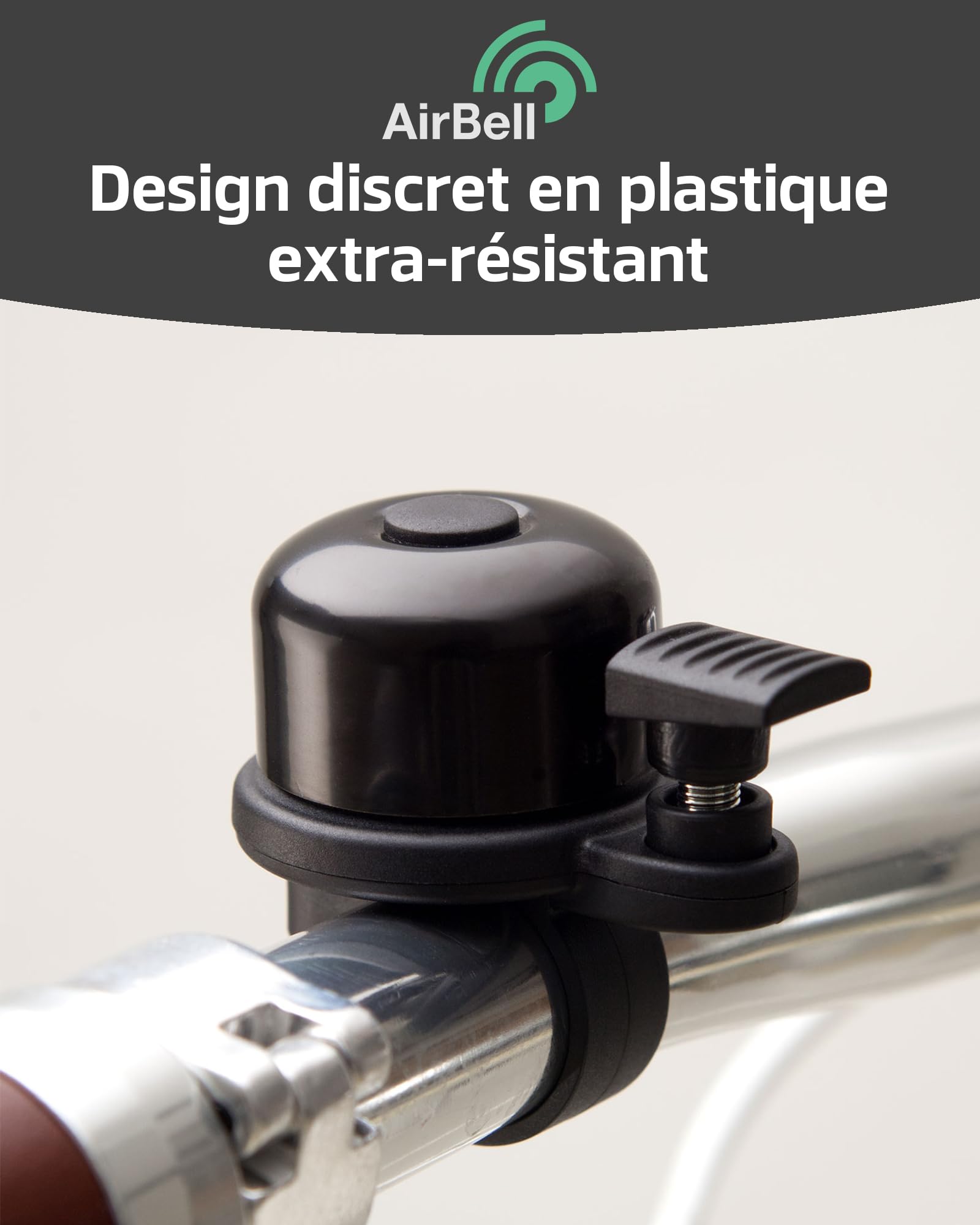 AirBell Apple AirTag Alarme antivol pour vélo