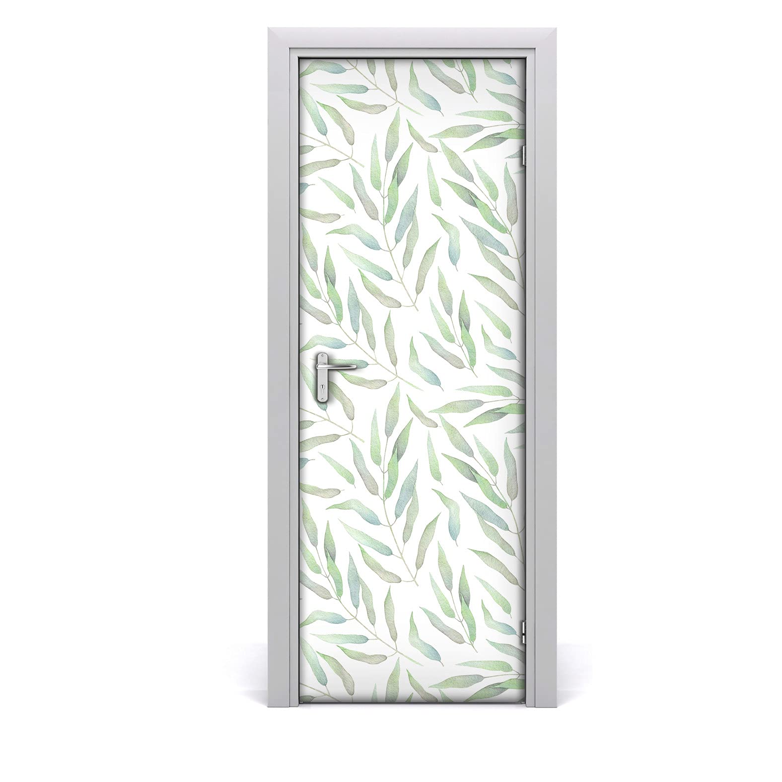 Renueva puertas viejas sin obras con este vinilo de hojas impermeable 85x200