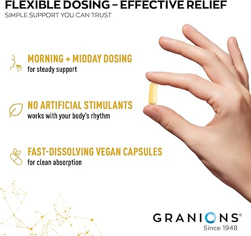 Miniatura 3 de Granions Pure Shilajit - Cápsulas para hombres  Suplemento Shilajit del Himalaya de 1,000 mg con ácido fúlvico y vitamina B6  Suplementos de ultra