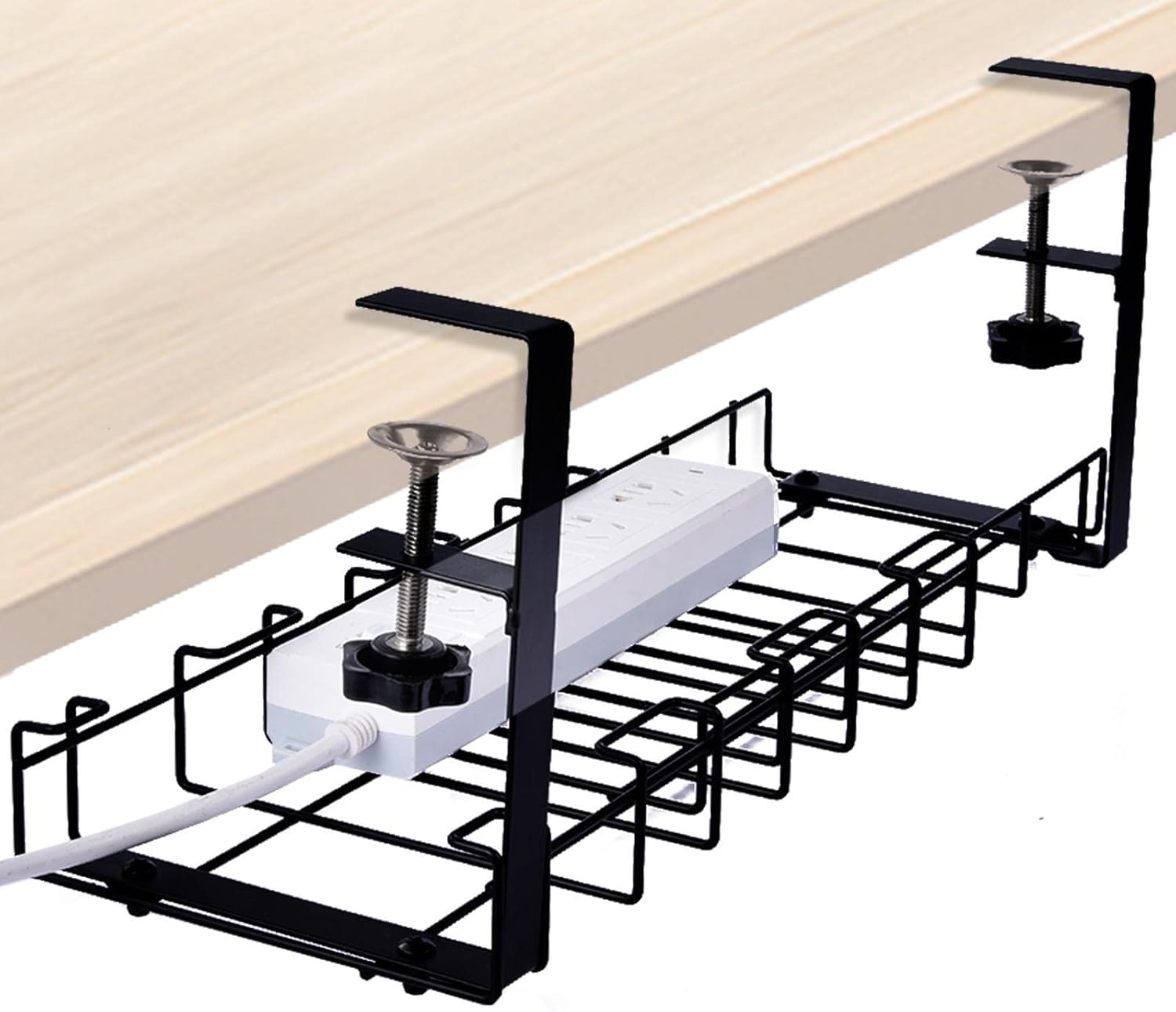 Kabelmanagement Box Untertisch - Kabelführung Für Schreibtisch Schwarz