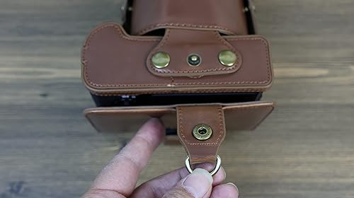 Miniatura 6 de BolinUS - Funda de piel sintética hecha a mano para cámara de Fujifilm Fuji X-T5 XT5 con lente de 0.630-3.150 in versión de apertura inferior +