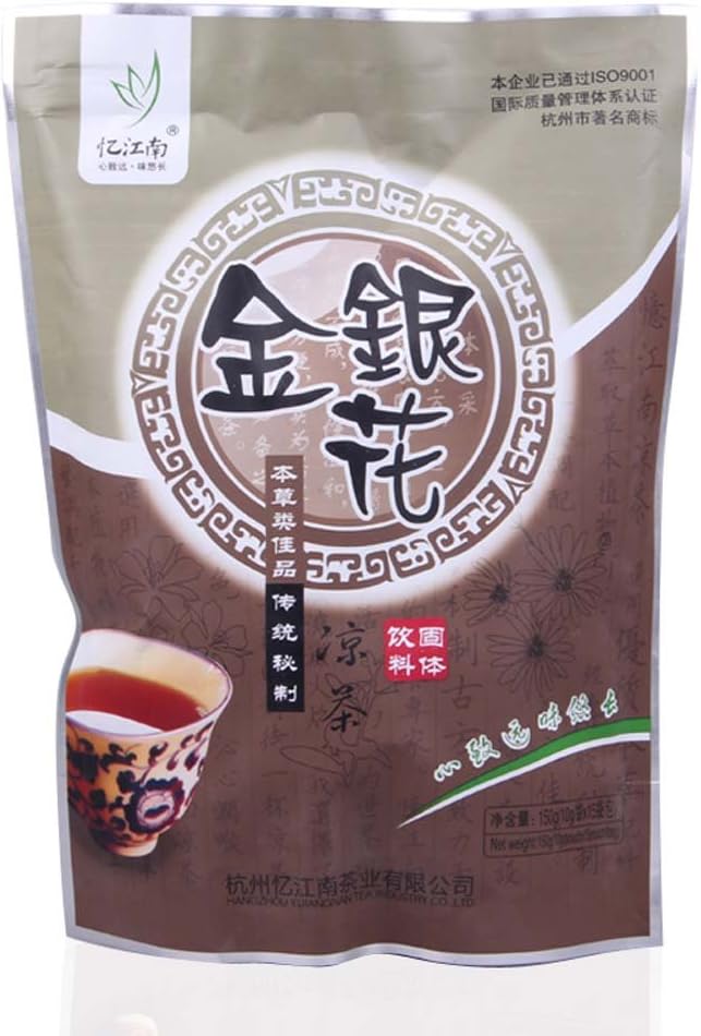 150g Honeysuckle Instant Dissolved Tea Bag 10gx15 Bags Yijiangnan Chinese Natural Organic Flora Herbal Tea