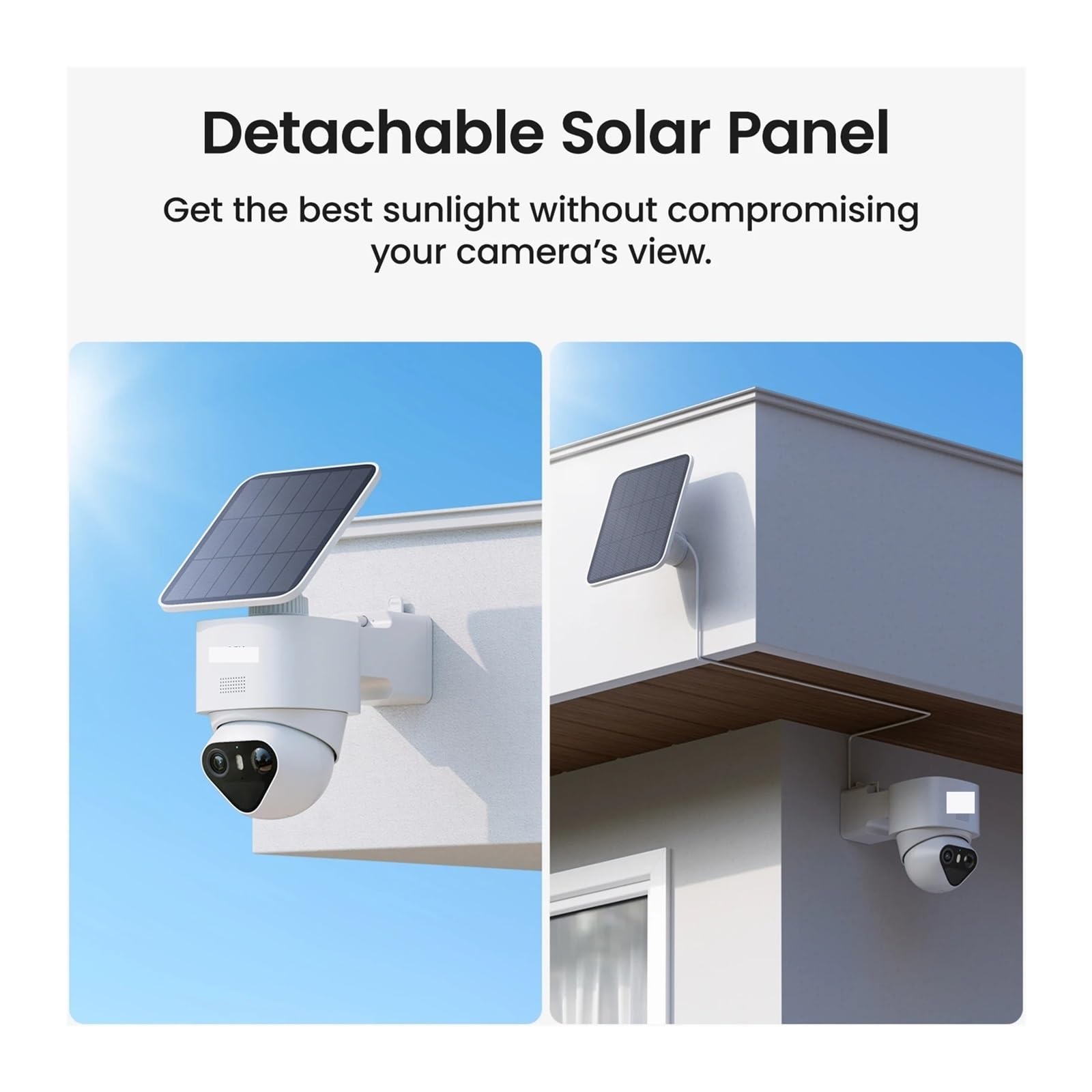 Kit de cámara Solar 4K TrueColor Night 360° Track