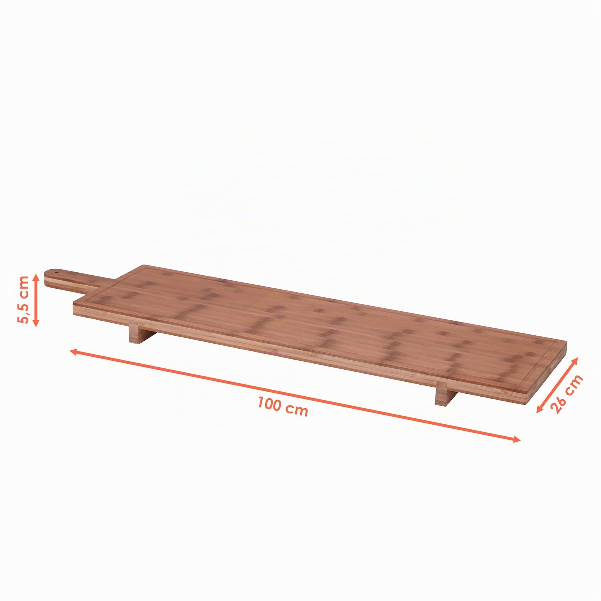 Spetebo Planche de Service XXL en Bois Massif 100 x 26 cm