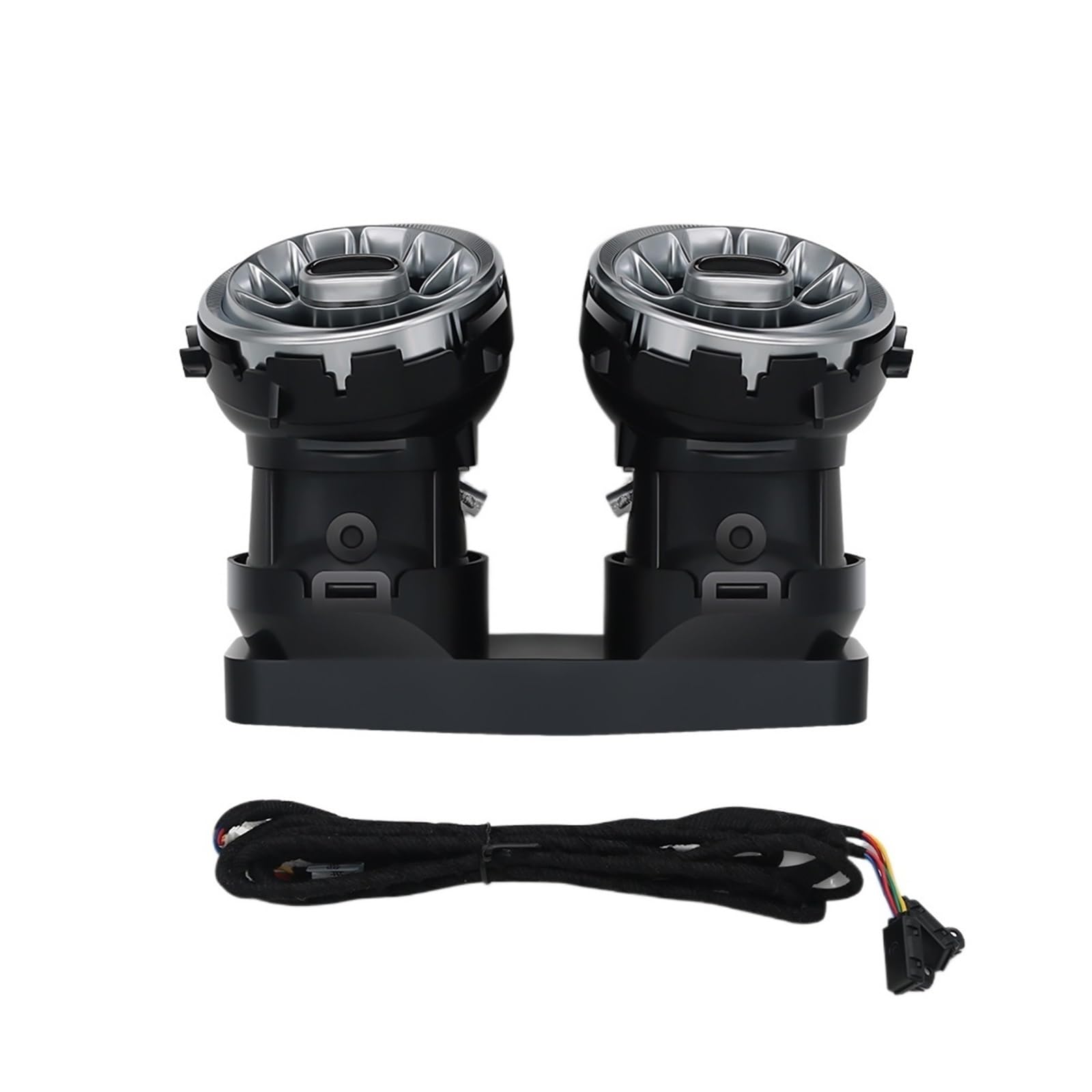 XCZPRKMXY 8/64 Ambient Light LED Vents Compatible with Mercedes Benz G-Class AMG W463 W463A G63 G550 G500 Compatible with Turbine Shape Air Outlet Nozzle Refit(Front Rear Vents)