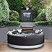 Produktbild Unbekannt MSPA P-CA049 Inflatable Portable Jacuzzi, 700 liters, 4 Person Hot Tub Garden Outdoor, Self I Super Camaro Aufblasbarer Whirlpool Posrtable Bubble Spa 4 Badegeräte Kapazität, Schwarz