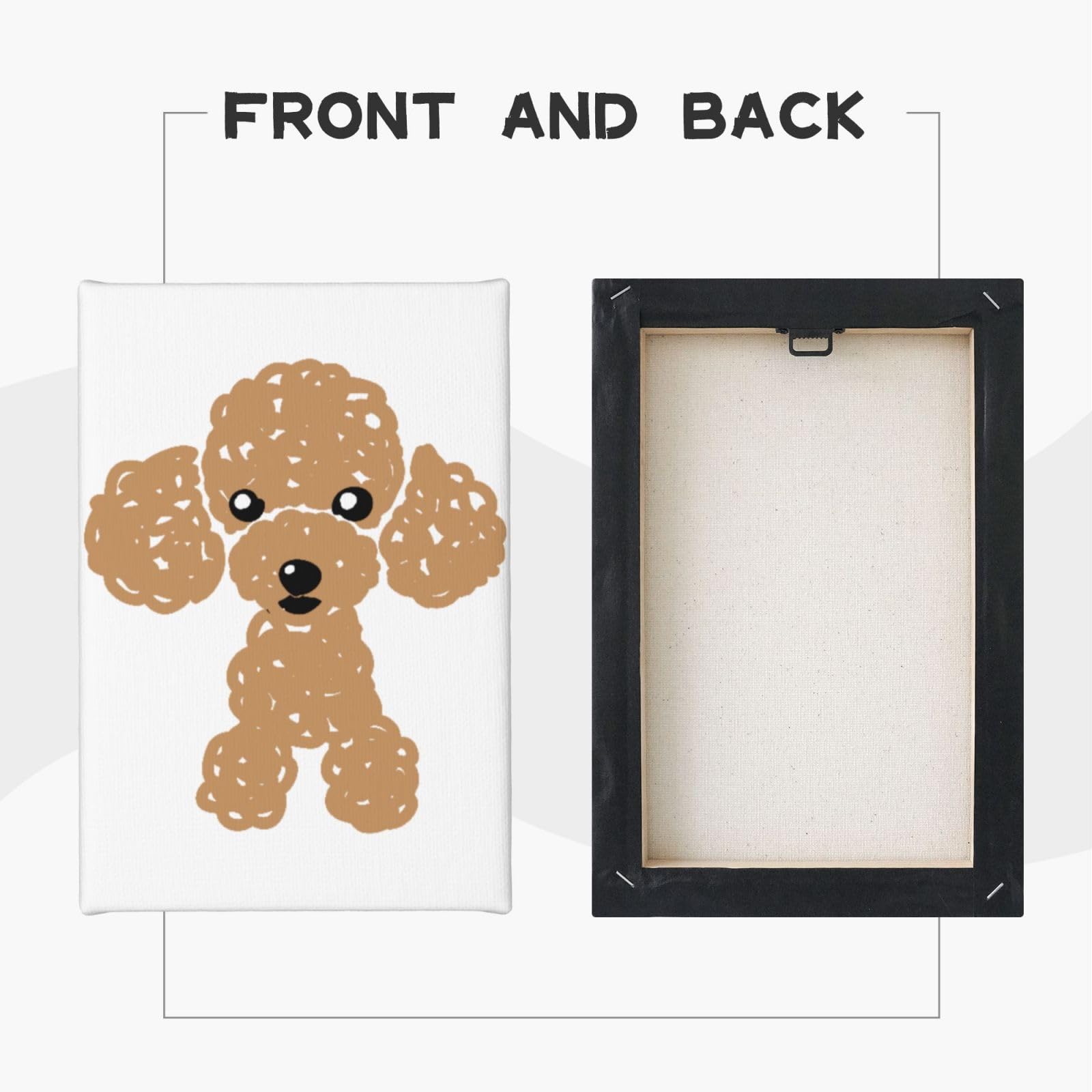 Amazon.co.jp: アートポスター フレーム 装飾画 トイプードル 犬