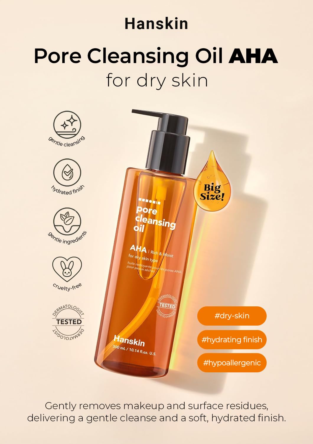 Hanskin Pore Cleansing Oil Viso Olio 300 ml - Marca: Hanskin - EAN: 8809448639887
