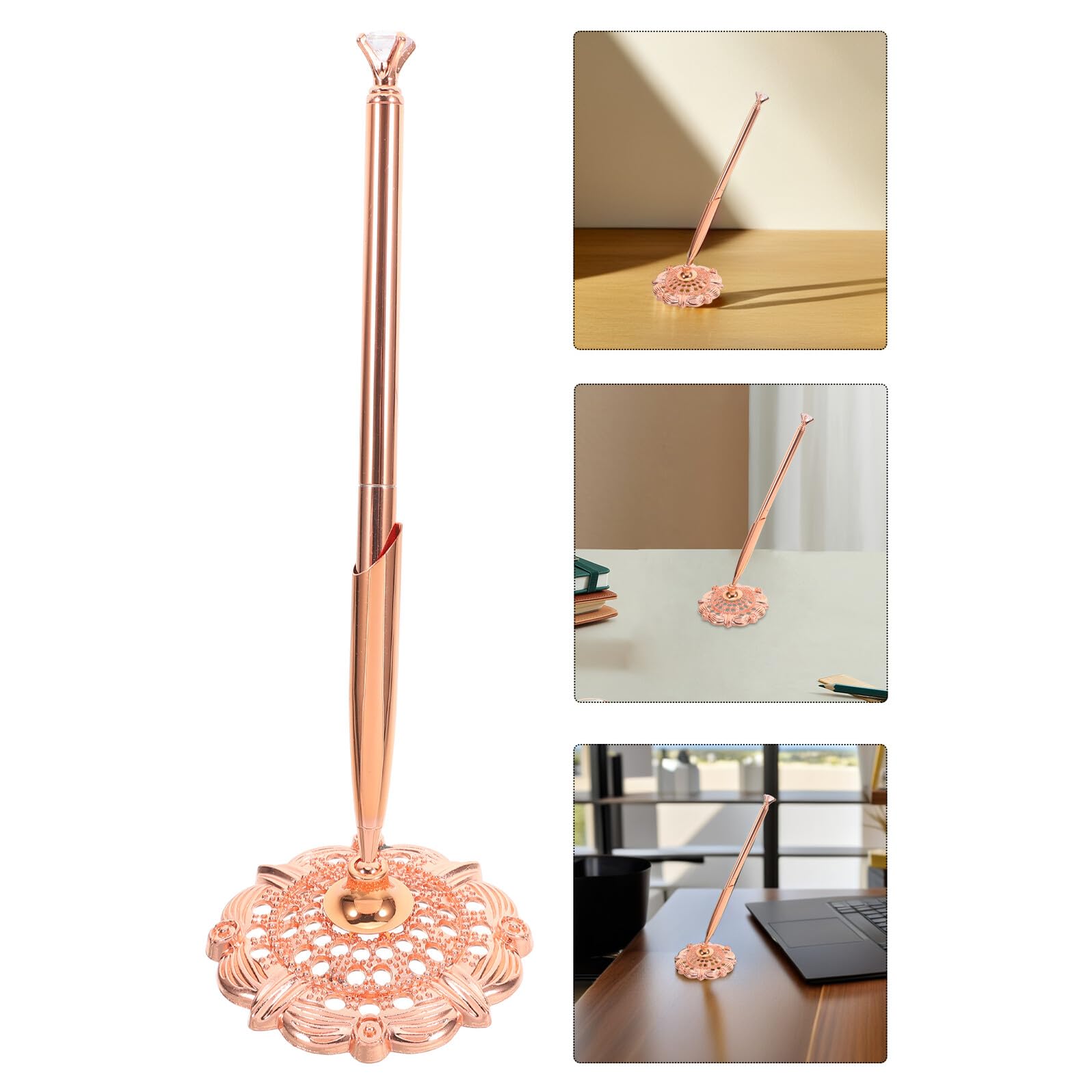 Deluxe Ballpoint Signature Writing Instrument with Small Rhinestones for Office and Bank Use Suitable for Wedding Planning and — view 8