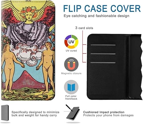 Miniatura 2 de RW2763 Lovers Tarot Card PU Leather Flip Case Cover for Note 9 Samsung Galaxy Note9