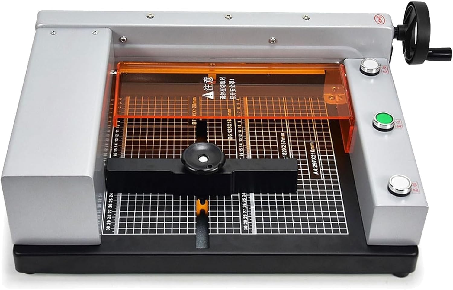 Taglierina elettrica per carta con larghezza di taglio da 0 a 300 mm, spessore di taglio di 40 mm, taglierina industriale da tavolo con linee guida.