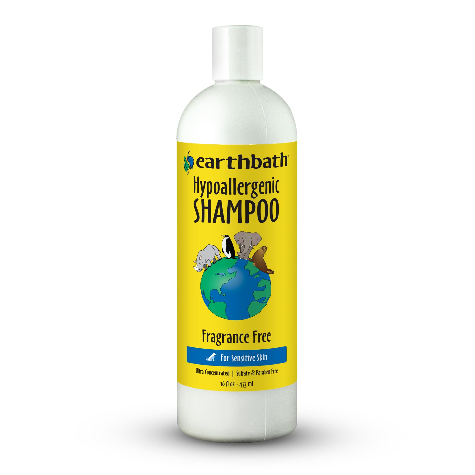 Earthbath Shampooing hypoallergénique 472 ml pour le toilettage des animaux sensibles