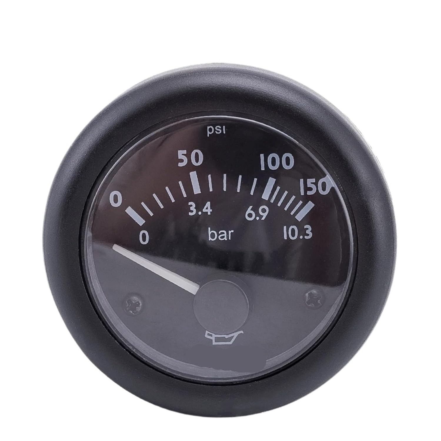 12V 24V Oil Pressure Gauge for Diesel Engine Generator Oil Pressure Sensor Oil Pressure Meter 52mm Size(12V)