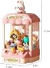 Claw Machine for Kids, Vending Machine Toy with Plush Prizes - Electric Arcade Grabber Game with Sound & LED Lights, Hand-Eye Coordination Skill Toy, Birthday Party Gift