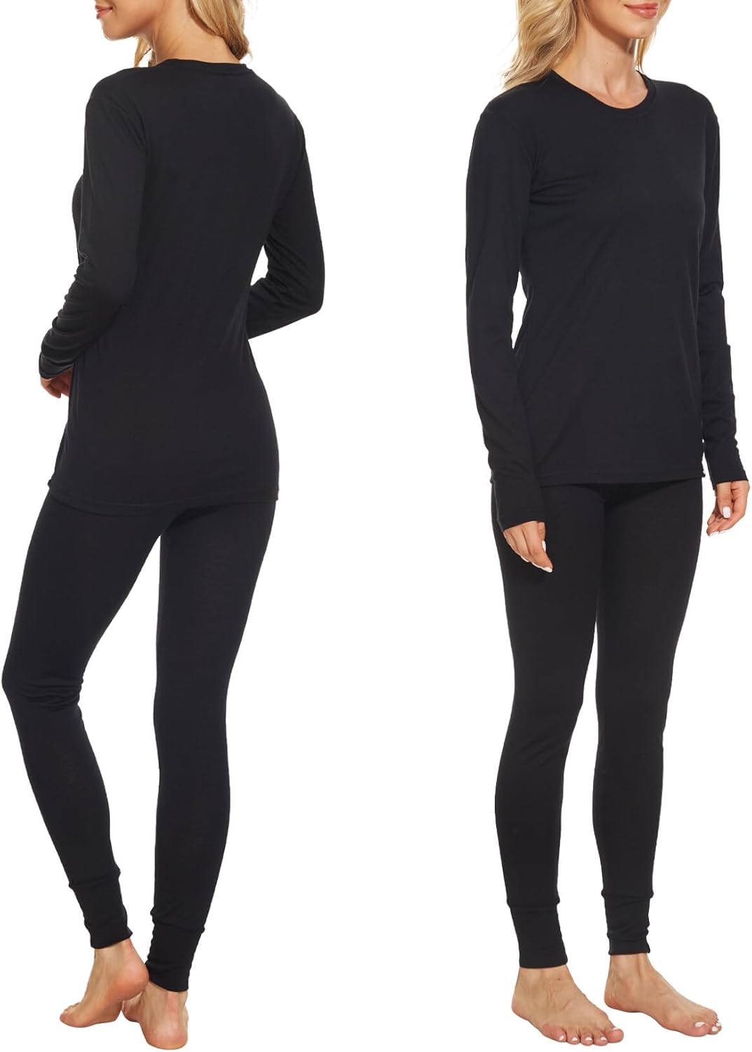 MERINNOVATION Merino Wool Base Layer Set for Women 100% Merino Wool Thermal Underwear Sets Lite - Midweight Top, Bottom - Image 7