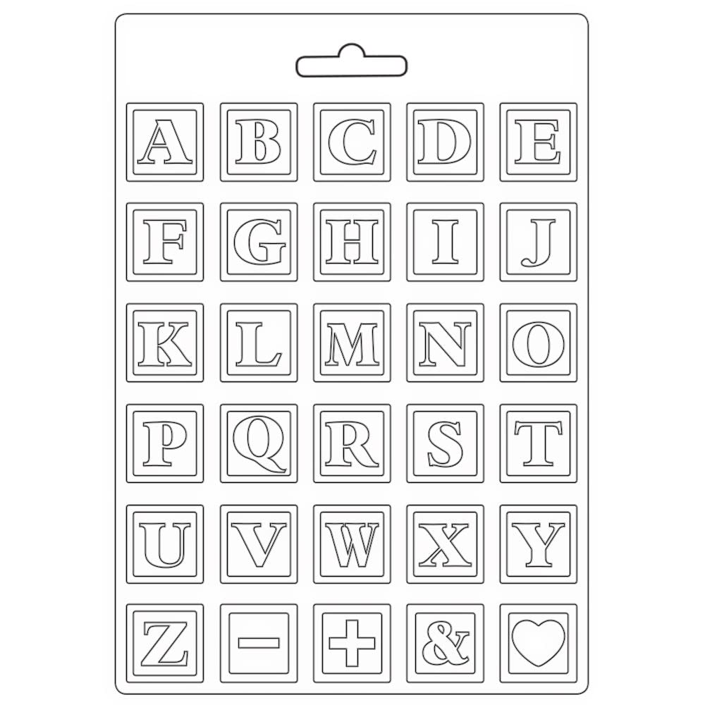 Stamperia - Soft Mould - Daydream Alphabet, White, A5