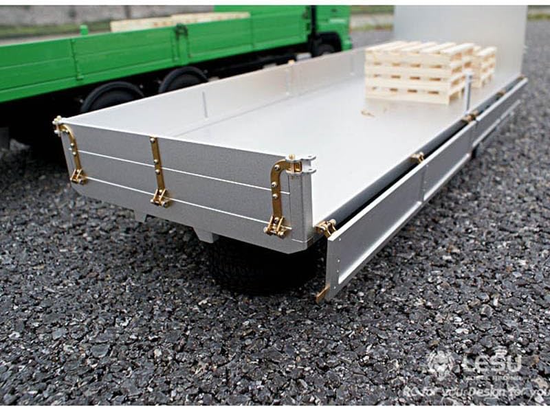 LESU wheelfun Metal Flat Cargo Bucket Containers 6 * 4 60Mm for 1/14 700 RC Truck