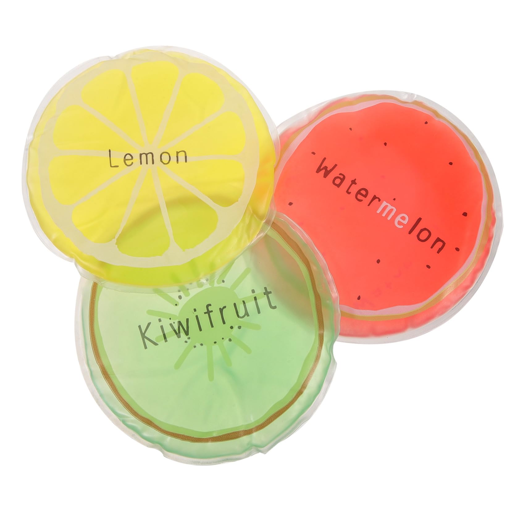 ORFOFE 12pezzi Borse Ghiaccio Riutilizzabili Tema Frutta Impacchi Gel Per Raffreddamento Per Sport e Sollievo Da Infortuni Variati Dragon Fruit Kiwi