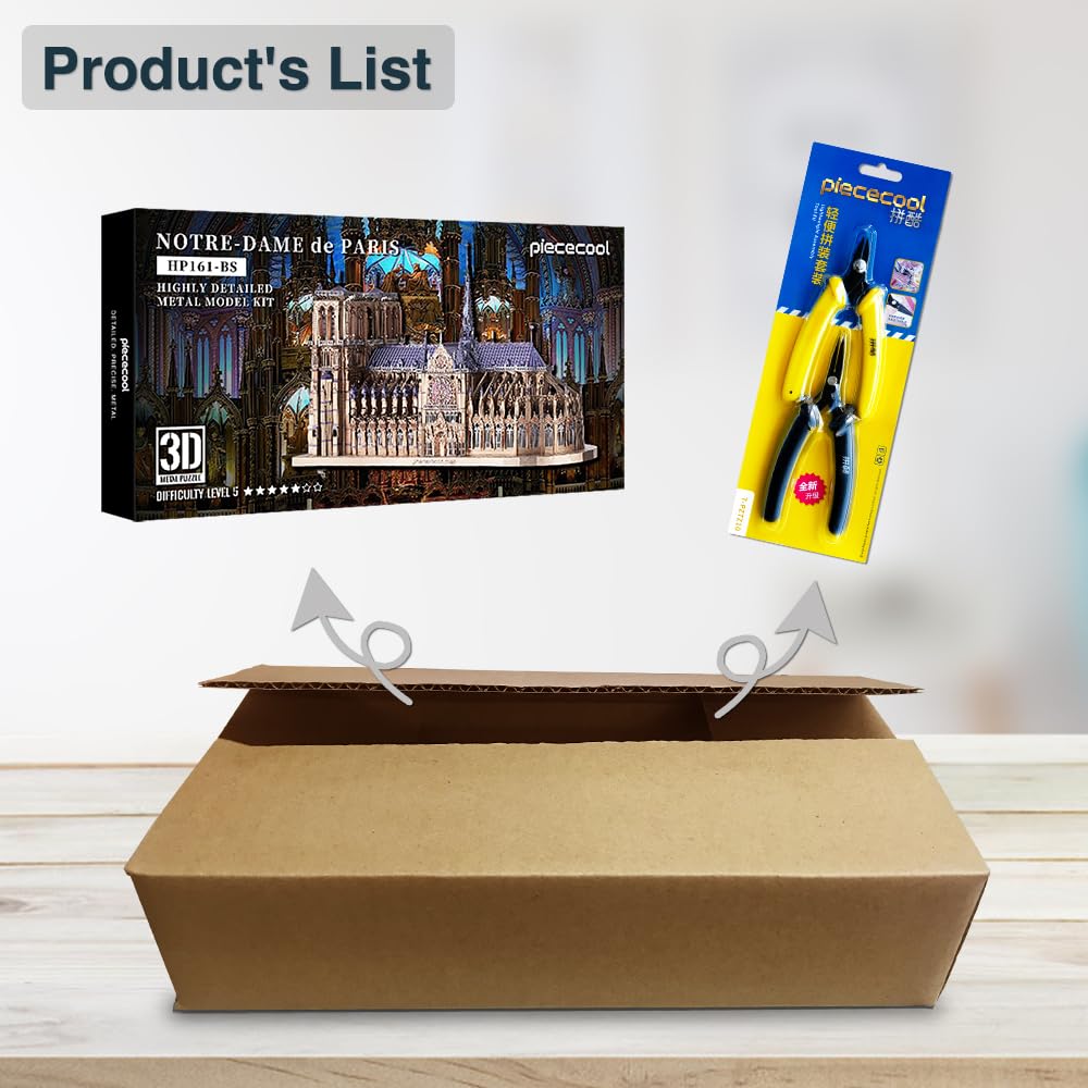 Amazon | Piececool(ピースクール) 立体パズル ノートルダム大聖堂