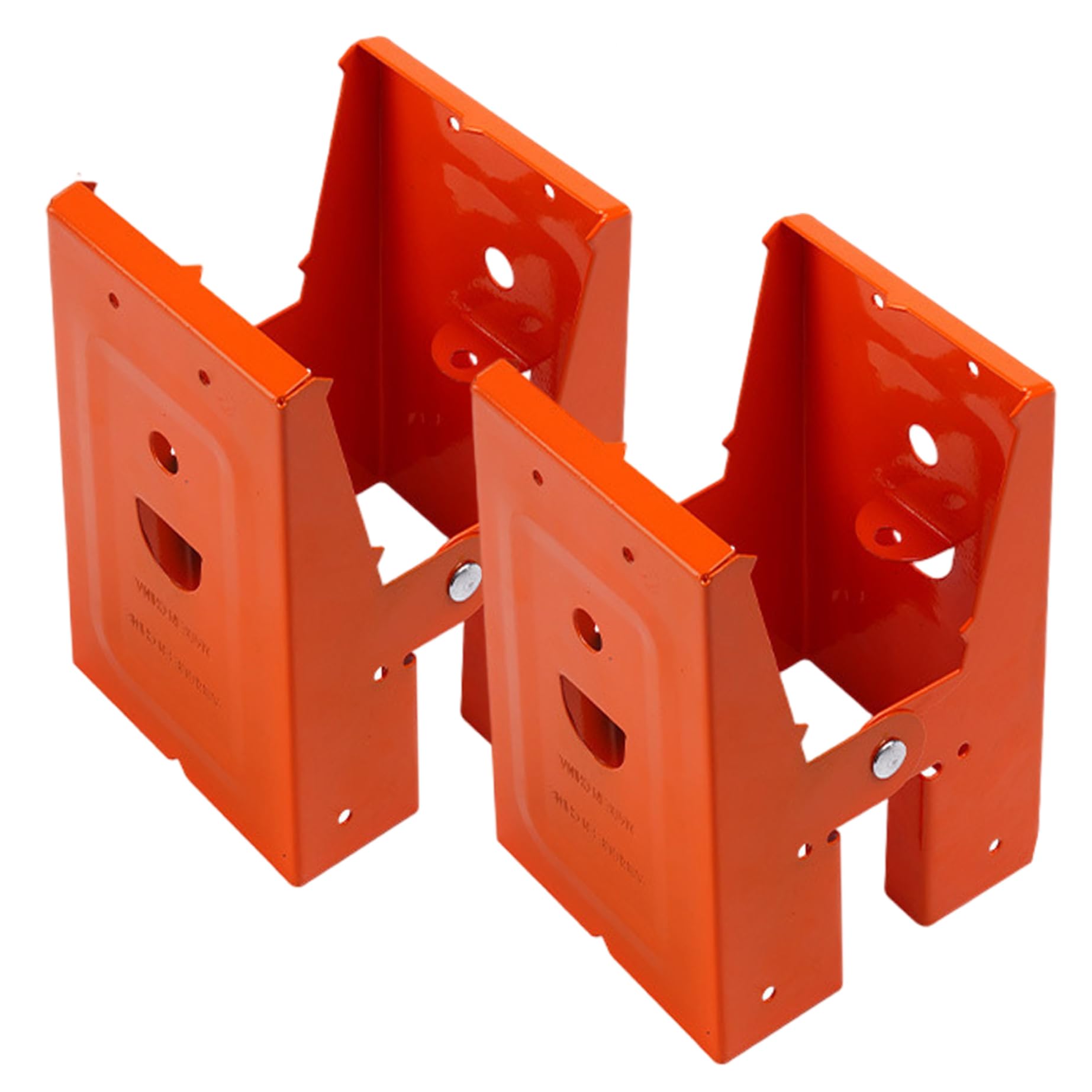 2Pcs Sawhorse Brackets, Woodworking Saw Horse Brackets for Chainsaws Cold Rolled Steel Sawhorse Holder Stand for 25° Opening Angle Wood Slot Saw Horses Horse