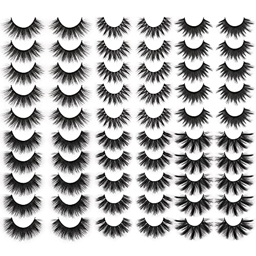 False Eyelashes Wholesale 6 Variety Styles Mixed Lashes 6D Fluffy Dramatic Fake Lashes Eye Lashes Pack