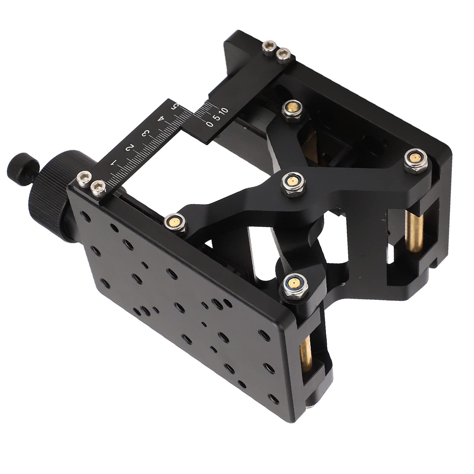 Plateau Linéaire Axes Z Table Réglage Manuel Alliage Aluminium Mouvement Fluide 60mm pour Microscopes Équipement Optique Précision Labo Ingénierie