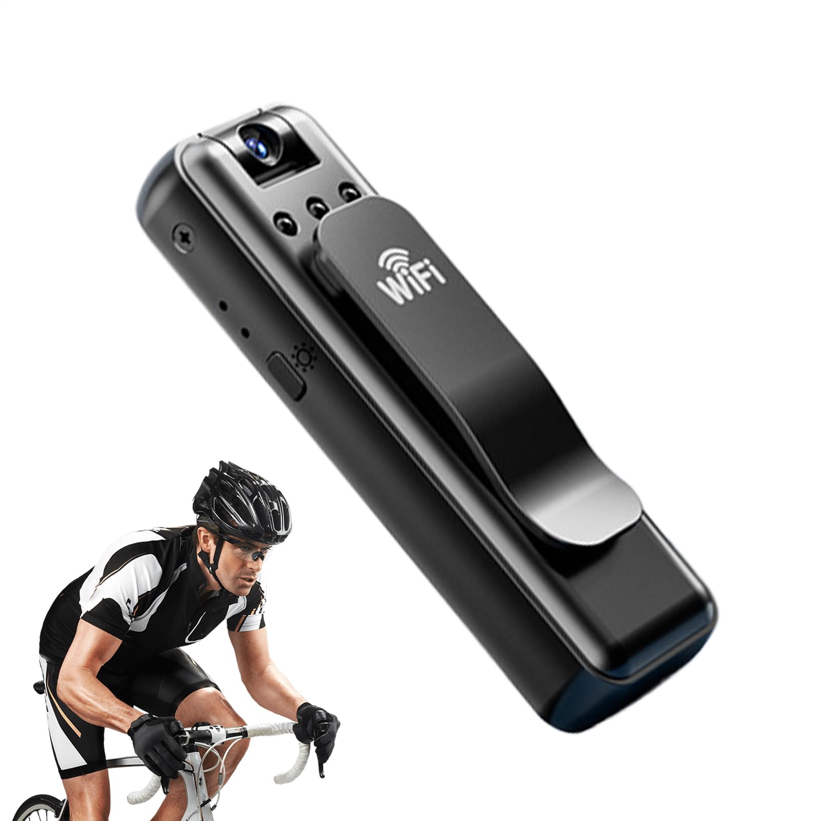 Body Cam, kleine Überwachungskamera, 0,33 Zoll tragbarer Video- und Audioaufnahme-Camcorder, Clip auf Mini-Fotogerät für Outdoor-Radfahren, Wandern und Reisen