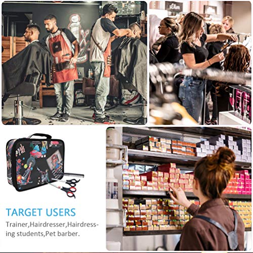 PIXNOR Ferramentas de Cabeleireiro Saco de Salão de Barbeiro Bolsa de Grande Capacidade Ferramenta d
