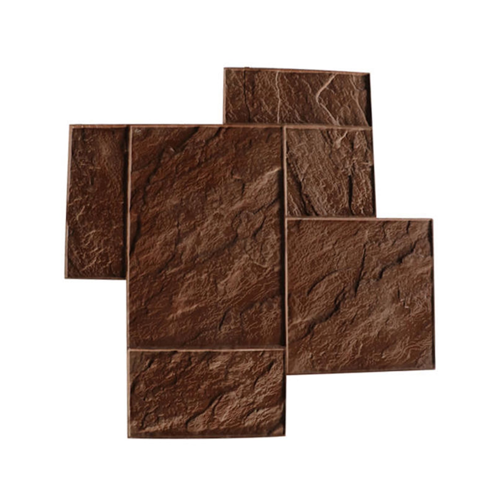 Tappetino per timbri in Cemento con Motivo in Ardesia da 36" X 36", tampone per timbri in Poliuretano di qualità Professionale, Grande Stampo per Pavimenti Senza Cuciture con Maniglie