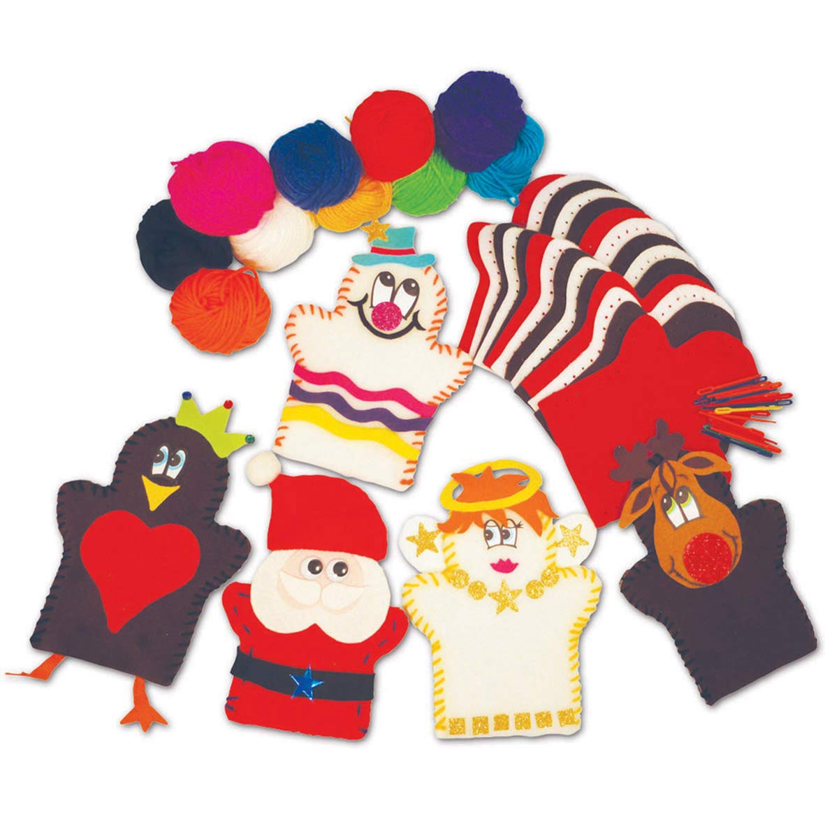 Springboard Christmas Hand Puppets Kit Puppet Making Kit for Children