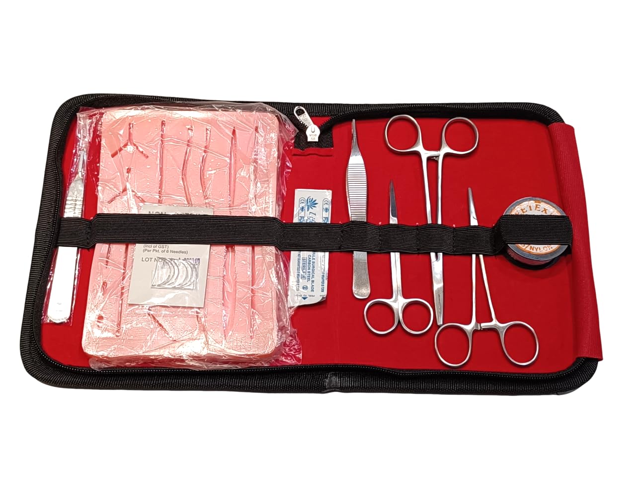 Vaishanav Premium Suture Practice Kit - Medical Training for Surgical Skills - 8-Piece Set with Scissors, Suture pad, Needles, Thread, Suture Practice kit for Medical Students (B0BDRXFFML) Amazon Price History, Amazon Price Tracker