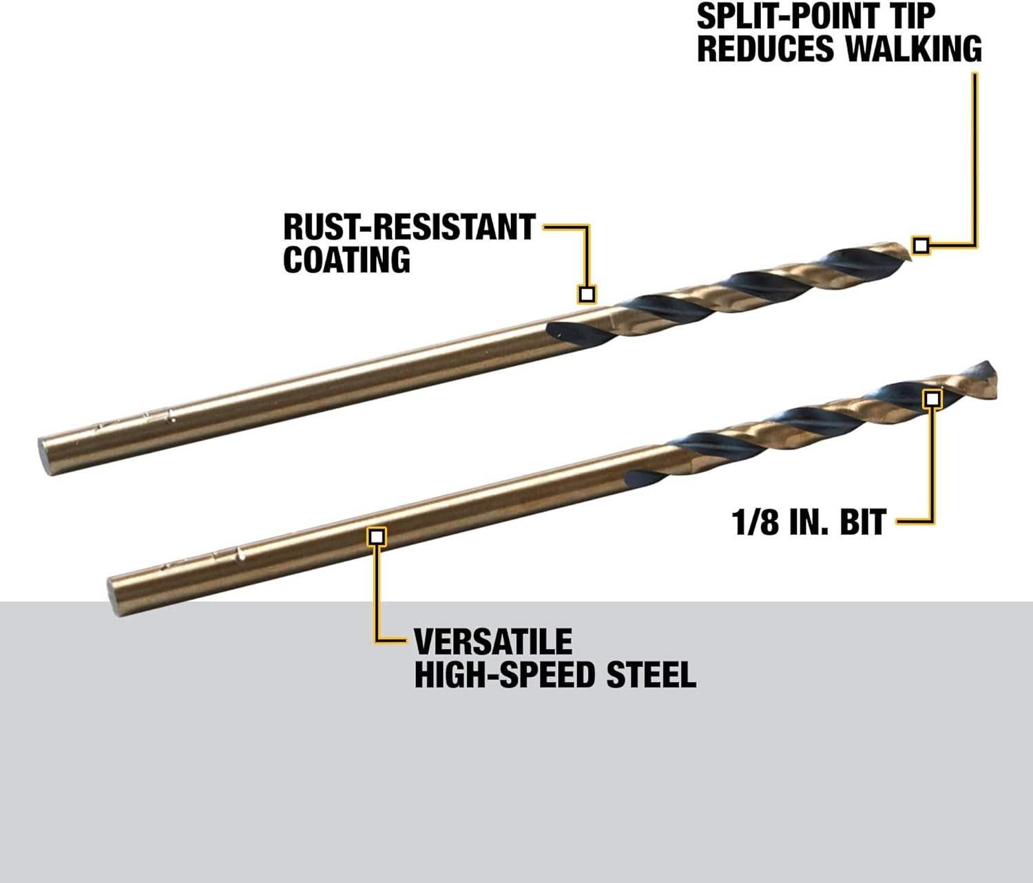 *DEWALT DW1108 1/8IN 135 SPLTPT BLKOX