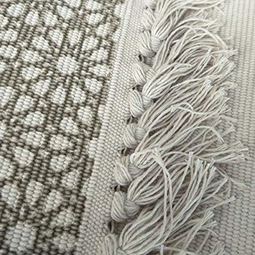 Pauwer Cotton Area Rug Set 2 Piece Washable Printed Cotton Rugs with Tassel Hand Woven Fringe Cotton Rug Runner for Kitchen, Living Room, Bedroom, Laundry Room, Entryway - Image 6