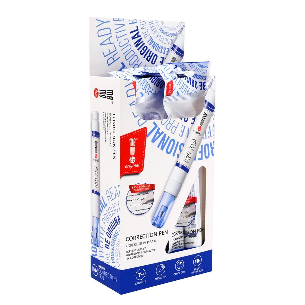 Correction White Ink memobe Amex Correction Pen White – Correction Marker Shake and Squeeze ...