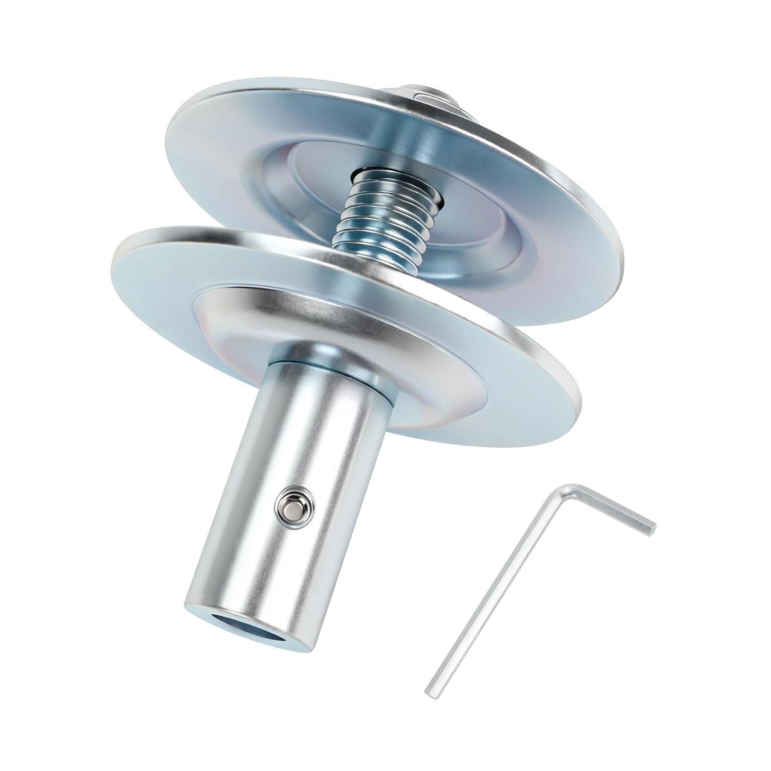 1/2" Fixed Bore Shaft Arbor Extension - Thicker Version No Wobble for Buffing Grinding Wheels/for Bench Grinder - Right 1 Pack (Steel)