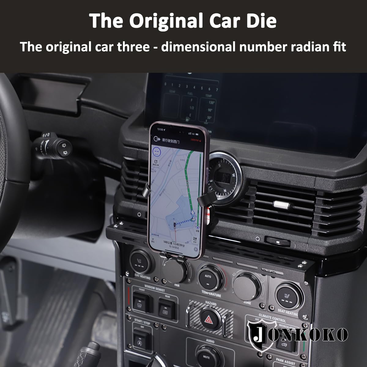 Supporto per telefono da auto compatibile con Grenadier 2020-2024 Supporto per telefono per console centrale per bocchetta dell'aria dell'auto, supporto per telefono cellulare per interni auto