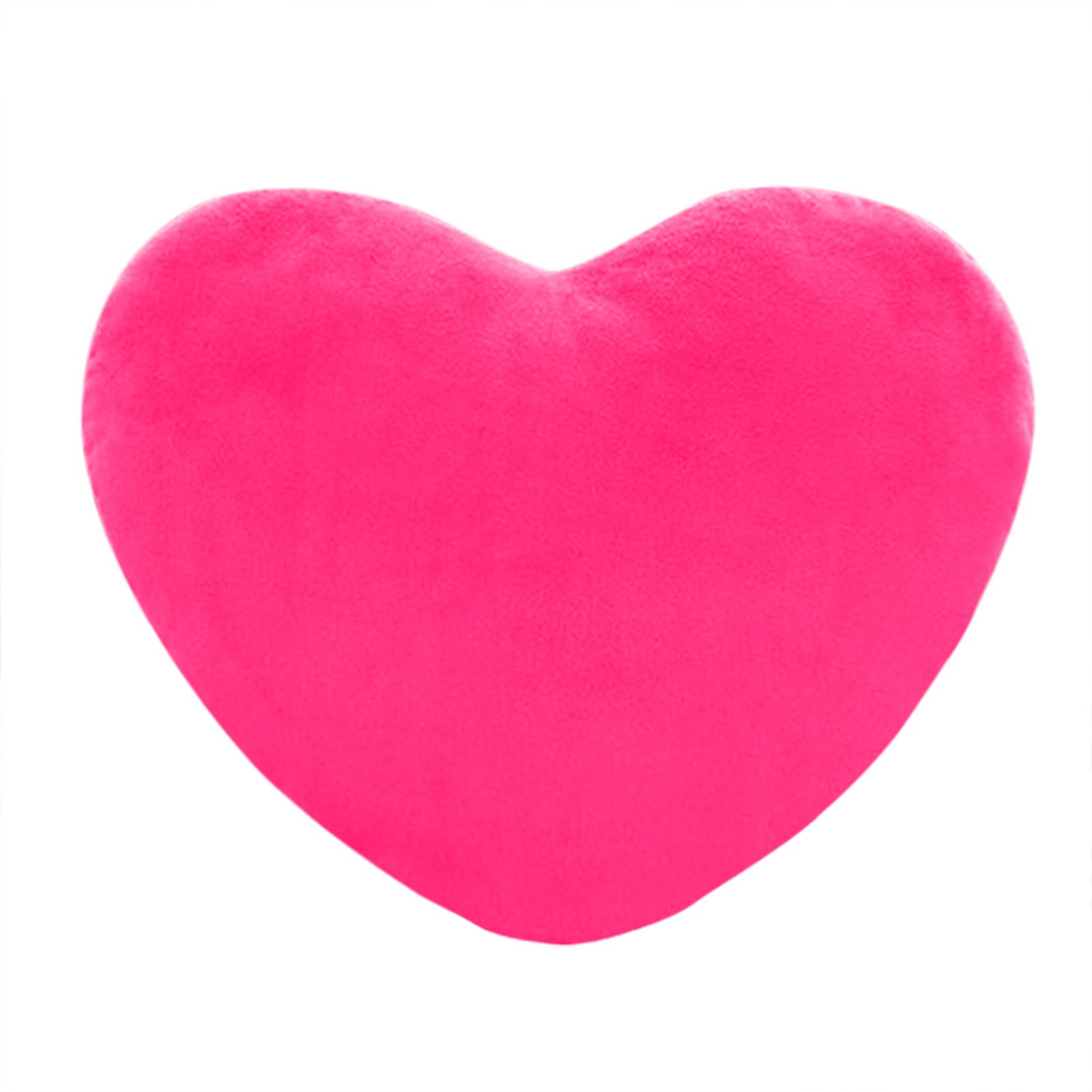 Pillows Heart Pillow Heart Cuddle Cushion Cuddly Teddy Bear Fleece Super Soft 3D Heart Shape Fluffy Filled Cushion Warm Home Decoration Gift for Loved One Valentine Day Heart Cushion (Hot Pink 15cm)