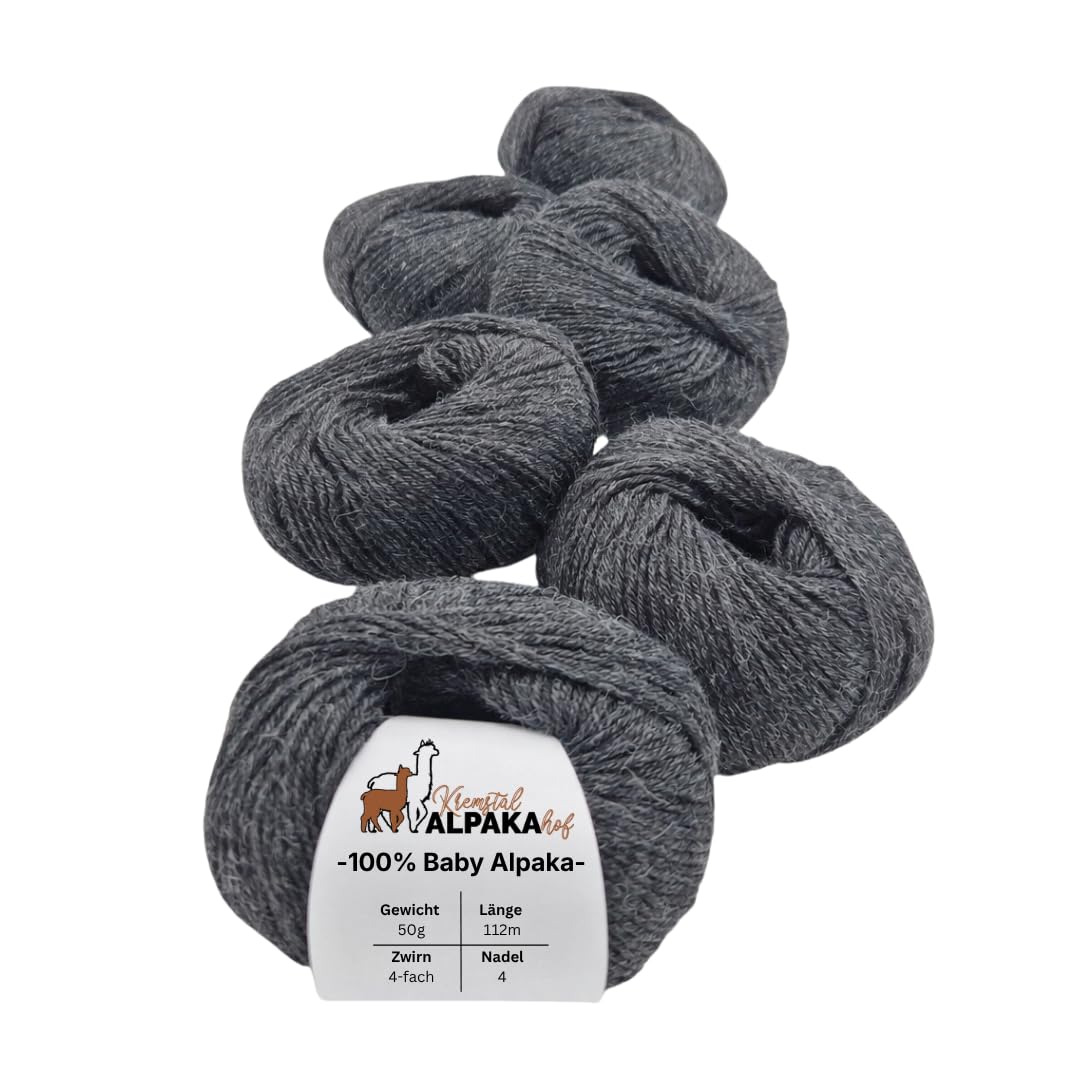 100% lana di alpaca per bambini, set da 300 g, 6 pezzi, 50 g, gomitolo (112 m), 4 fili, super morbido e senza graffi, filato di alta qualità, per lavorare a maglia e all'uncinetto, di alta qualità