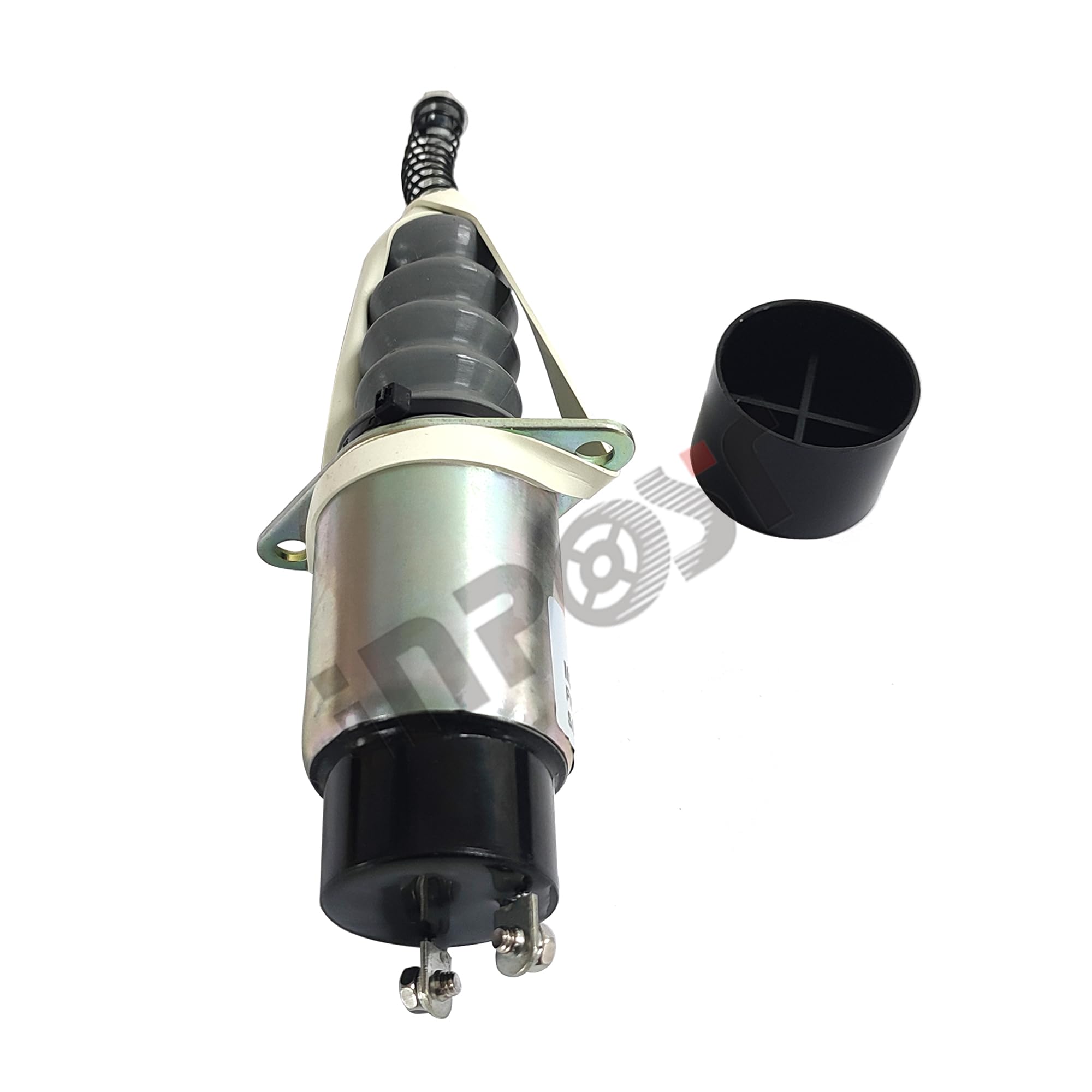 Solénoïde d'arrêt SA-4608-12 12V 2 bornes compatible avec Woodward SA-4608 1753-12A6G1B2S5