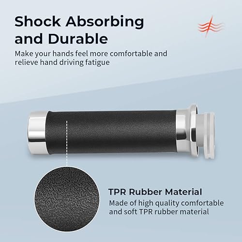 Miniatura 3 de Tubo de acelerador de agarre de repuesto para Honda OEM 53145-MM8-000, tubo de acelerador doble de agarre derecho de 0.984 in y agarre izquierdo