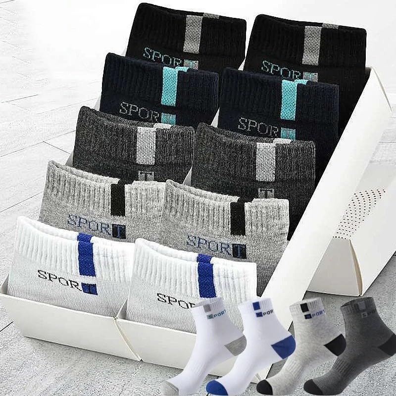 5 Pairs Men's Cotton Ankle Socks - Non-Slip, Breathable - Summer Thin Boat Socks for Sport, Daily Wear3