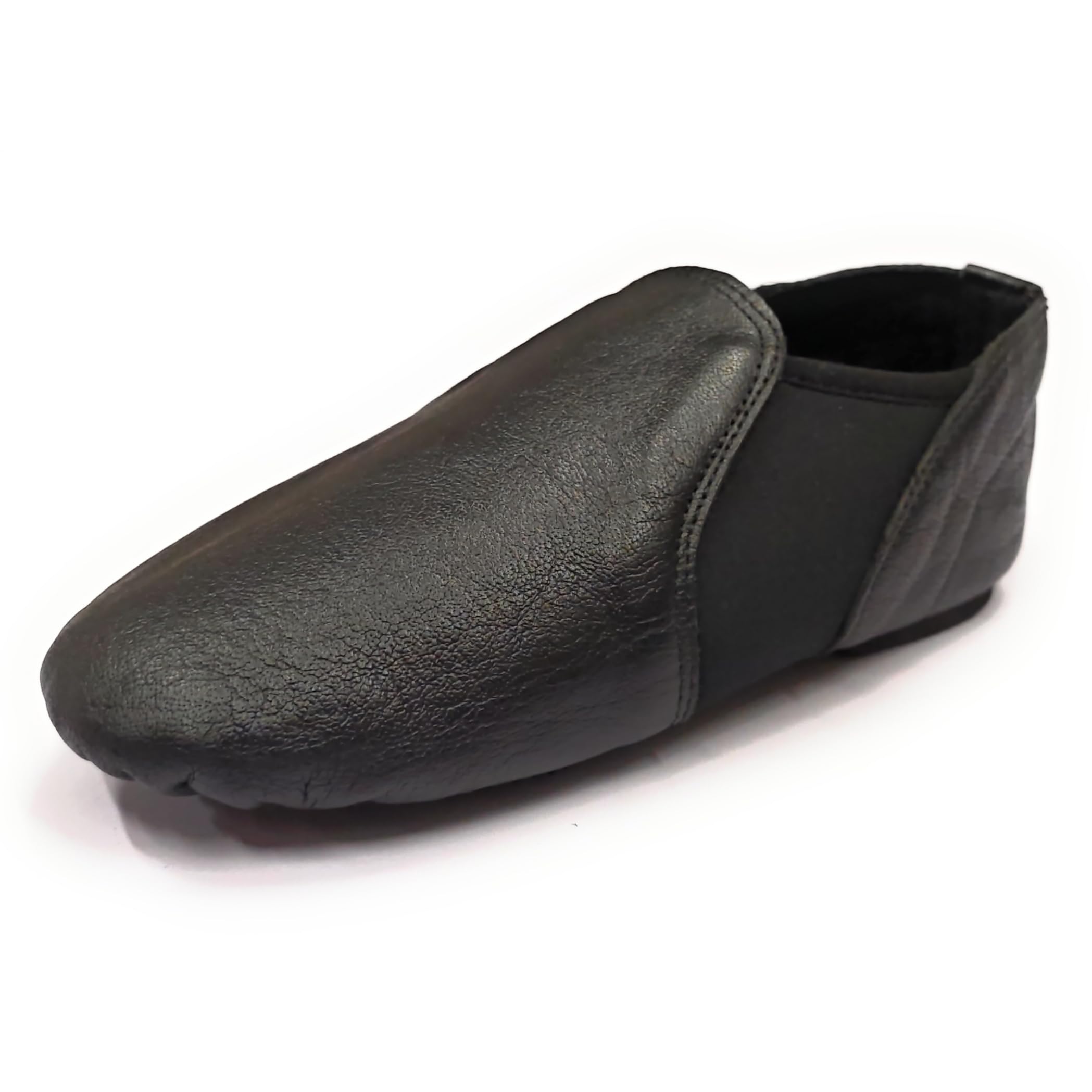 Chaussures de danse jazz super faciles à enfiler en cuir souple et néoprène