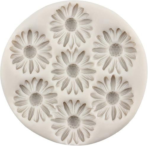 Miniatura 6 de Moldes de silicona de flores de margarita, molde de fondant de flor de crisantemo para decoración de tartas, decoración de cupcakes, caramelo y goma