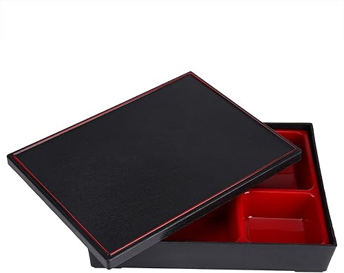 Miniatura 2 de Caja Bento de estilo japonés, lonchera portátil, contenedor de alimentos con 5 compartimentos, almacenamiento de madera para sushi, oficina, picnic,